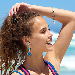 12 шт. 6 стиля подвески-соединители из ракушки пауа&nbsp;FIND-FH0007-96P