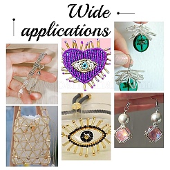 240 шт. 24 вида стеклянных витых бусин SEED-YW0003-12