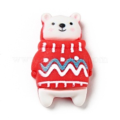 Кабошоны из непрозрачной рождественской смолы&nbsp;LS-RESI-G039-11