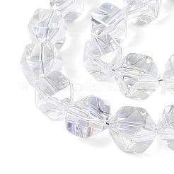 Стеклянные бусины с гальваническим покрытием &nbsp;EGLA-T021-21A