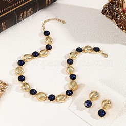 Комплекты круглых ожерелий и серег-гвоздиков из сплава и акрила для женщин FS-WG1D203-01