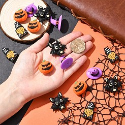 8 шт. 4 стильных бусины из пищевого силикона для Хэллоуина&nbsp;SIL-YW0002-17