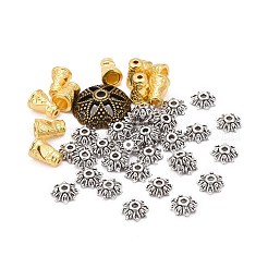 Тибетском стиле сплав шарик крышки TIBE-MSMC004-M