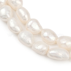 Fili di perle di perle d'acqua dolce coltivate naturali&nbsp;PEAR-P064-20C-04C