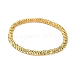 Эластичные браслеты из нержавеющей стали 304 для женщин&nbsp;BJEW-P315-02G-G