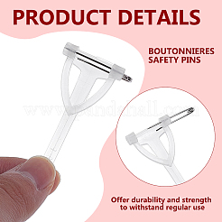 300 шт. фурнитура для броши из нержавеющей стали и пластика&nbsp;KY-MA0001-01