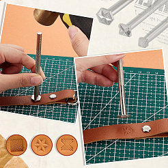 3 шт. 3 стиля штампов для кожевенного ремесла из легированной стали FIND-GA0004-22