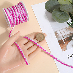 Двухцветная лента из полиэстера с волнистой бахромой OCOR-GF0003-97B