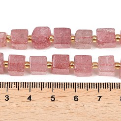 Природного кварца клубники нитей бисера&nbsp;G-G053-B27-03