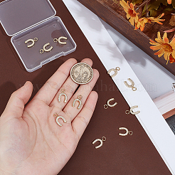 12шт латунные подвески из кубического циркония с микро-паве KK-BC0014-45A