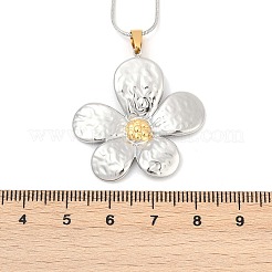 Двухцветные подвески из нержавеющей стали 304 для женщин NJEW-S445-01E-GP