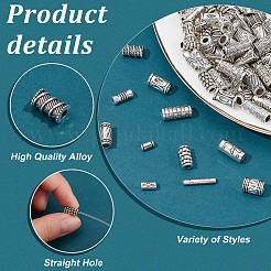 120 шт. 12 стиля тибетских сплавных трубчатых бусин&nbsp;FIND-PH0020-79