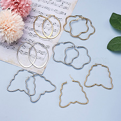 Серьги железным обручем&nbsp;EJEW-TA0010-07