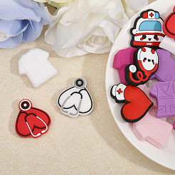 15шт 15 стиля пищевых экологически чистых силиконовых бусин FIND-CA0008-27