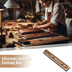Moule de découpe en cuir en bois et en acier au carbone&nbsp;DIY-WH0622-221A
