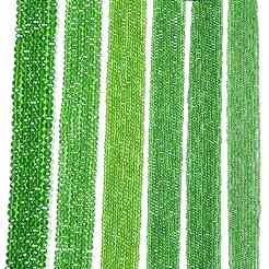 Chapelets de perles en verre électroplaqué&nbsp;EGLA-A044-T1mm-A11