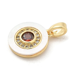 Подвески из латуни с микропаве из циркония KK-M303-02G-01