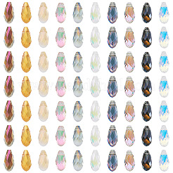 200шт 10 цвета гальванические стеклянные бусины&nbsp;EGLA-CD0001-11