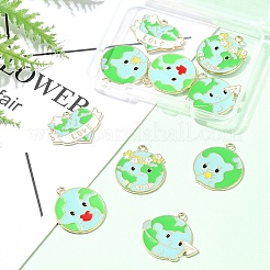 10 шт. 5 стиля подвески из сплава эмали&nbsp;ENAM-FS0002-18