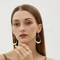 4 пара 4-х стильных сережек-подвесок из сплава для женщин&nbsp;EJEW-FI0002-82