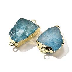 Необработанный натуральный окрашенный кварцевый кристалл звенья соединительные подвески&nbsp;G-K189-04LG-05