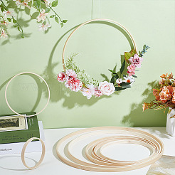 9шт. 9 стиля бамбуковых пялец для вышивания FIND-WH0126-848