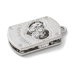 Подвески из сплава и страза PALLOY-D290-24P-01