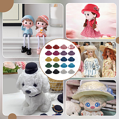 20 шт. 10-цветная круглая основа для шляпы-фасинатора из ЭВА&nbsp;DIY-BC0015-78