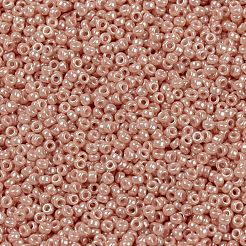 MIYUKIラウンドロカイユビーズ  日本製シードビーズ  （rr429)オペークサーモン  15/0  1.5mm  穴：0.7mm  約5555PCS /ボトル  10 G /ボトル&nbsp;SEED-JP0010-RR0429