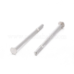 925 серебряная фурнитура для плоских серег-пусетов&nbsp;LS-STER-S002-35