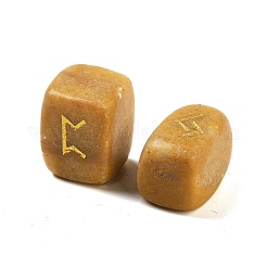 Прямоугольник натуральный топаз нефрит рунные камни&nbsp;G-Z059-01F