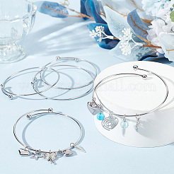 10шт регулируемый браслет-манжета из нержавеющей стали 304 MAK-BBC0001-15