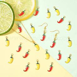 80шт 2 цвета сплава эмалевые подвески&nbsp;FIND-SC0016-98