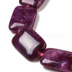 Нити бусин из натурального окрашенного малайзийского нефрита G-B137-B02-01H