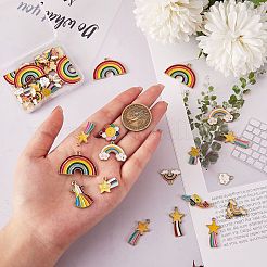 Подвески из сплава эмали 26шт 13 стиля&nbsp;ENAM-SZ0002-70