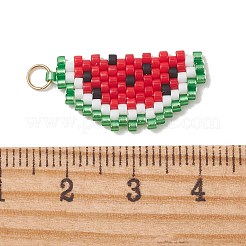 Anhänger aus Glasperlen mit Fruchtmotiven&nbsp;PALLOY-MZ01357-02