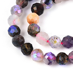 Нити бусин из натурального граната G-T144-B07-07