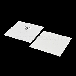 Cartes de présentation pour boucles d'oreilles et colliers en papier avec visage souriant&nbsp;FIND-T072-01C-02
