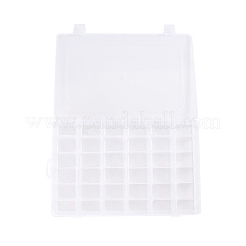 Boîte de rangement en plastique amovible avec séparateurs et couvercles réglables&nbsp;CON-WH0070-91