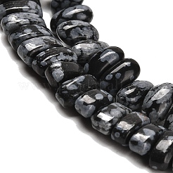 Naturschneeflocke Obsidian Perlen Stränge&nbsp;G-Q167-B22-01