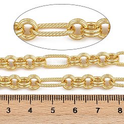 Латунные текстурированные овальные звенья цепи CHC-L054-02G
