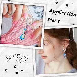 Кулон из тыквы ручной работы из полимерной глины с замком маркеры петель&nbsp;HJEW-SC0001-46