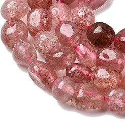 Природного кварца клубники нитей бисера G-P601-A08-02