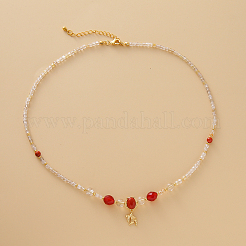 Женские ожерелья с подвеской в виде рыбы из натурального золота&nbsp;DL2106