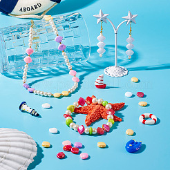 125 шт. 5-х цветные бусины из АБС-пластика&nbsp;KY-TA0001-33