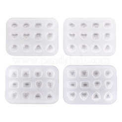 4 molde de silicona para hacer pendientes (2 estilos diferentes)&nbsp;DIY-TADJ0001-17