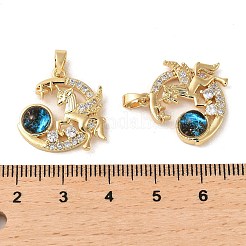 Луна с подвеской в виде единорога&nbsp;KK-C037-04G