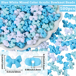 500 шт. Непрозрачные акриловые бусины&nbsp;SACR-PA0001-21C