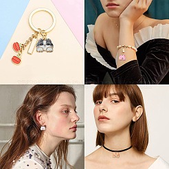 35шт 7 цвета сплава эмалевые подвески&nbsp;ENAM-CJ0002-67