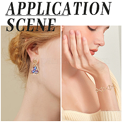 1840 шт. 4 вида стеклянных витых бусин&nbsp;SEED-CN0001-43A